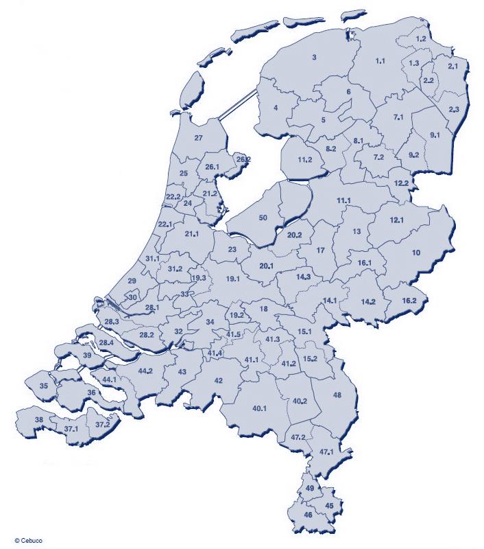 NPM Steekproef Alle Nederlanders van 13 en ouder Regionaal verdeeld over 50