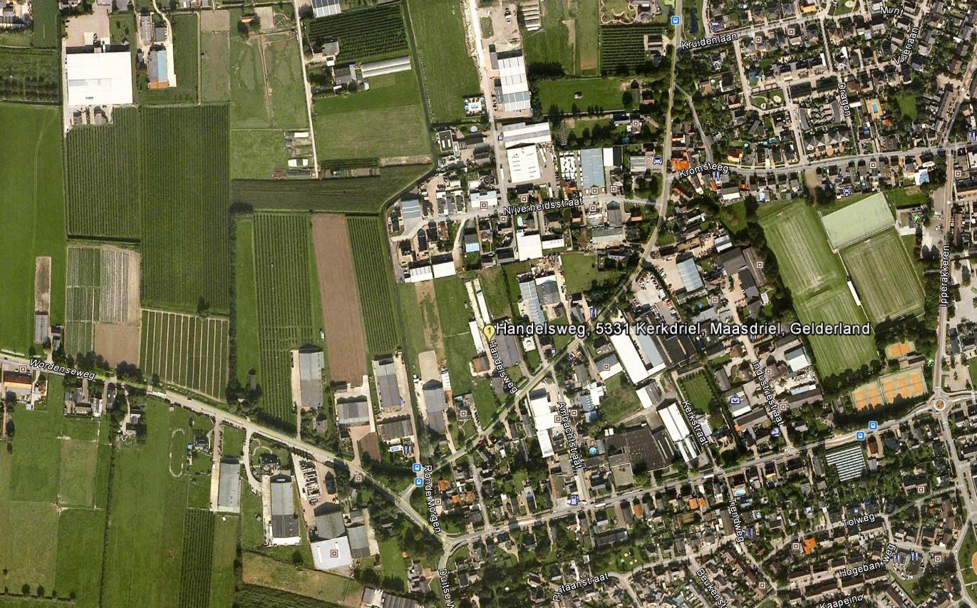 Lokatie overzicht Het grootste dorp van de gemeente Maasdriel in de Bommelerwaard is Kerkdriel met zijn ruim 7.000 inwoners. Het plein met diverse winkels en horeca gelegenheden vormt het centrum.