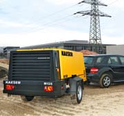 Made in Germany Op de locatie Coburg/Nordbayern worden vlakbij de hoofdfabriek van KAESER de bouwcompressoren van de verschillende MOBILAIR-series gemaakt.
