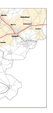 3 De onderzochte tracévarianten (in het MER) Tussen Zutphen en Hengelo kan het treinverkeer twee routes nemen. De ene route gaat over de IJssellijn en de Twentelijn.