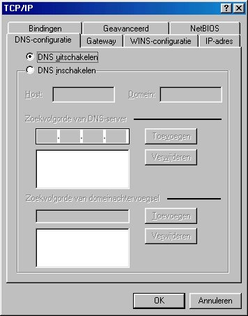 Snelle Start Gids De PC in Windows 98/Me configureren 1. Ga naar Start Menu / Instellingen / Controle Paneel. In het Controle Paneel, dubbelklik op Netwerk en kies het Configuratie tab. 2.