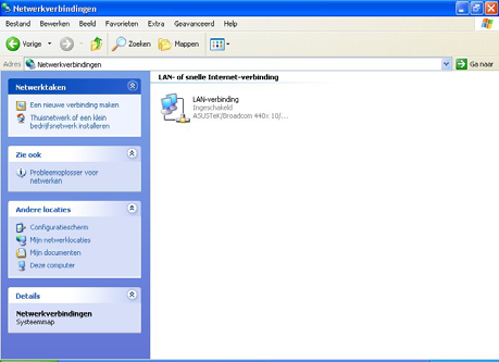 Snelle Start Gids De PC in Windows XP configureren 1. Ga naar Start / Controle Paneel (in Klassiek Zicht).