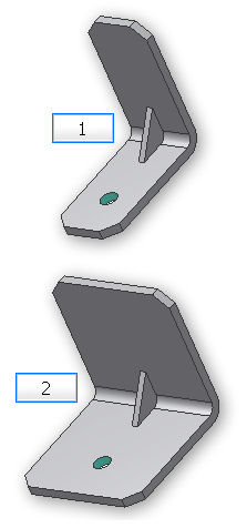 (1) mass = 75, width = 1,00 (2) mass = 150, width = 2,00 3. Experimenteer verder met andere waarden. Als je de waarde van mass verandert in 250, wordt de breedte van de beugel 3 inches.