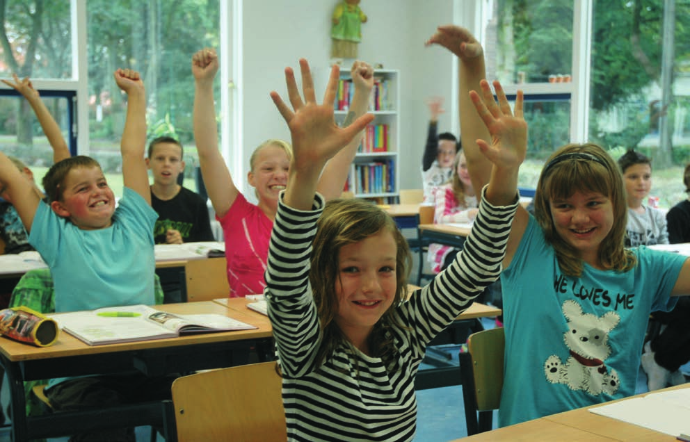 Ieder team leest per thema eerst de kolom Vragen in de tabel samen door. Daarna gaan ze iedere vraag beantwoorden door in de klas of school op onderzoek uit te gaan.