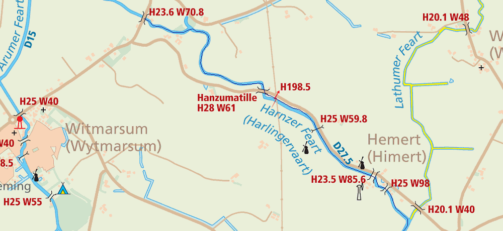 16 Bolsward - Grauwe Kat (A2) Ploeg: A2 Afstand: 8.74km 0m: Wissel Bolsward A1-A2.