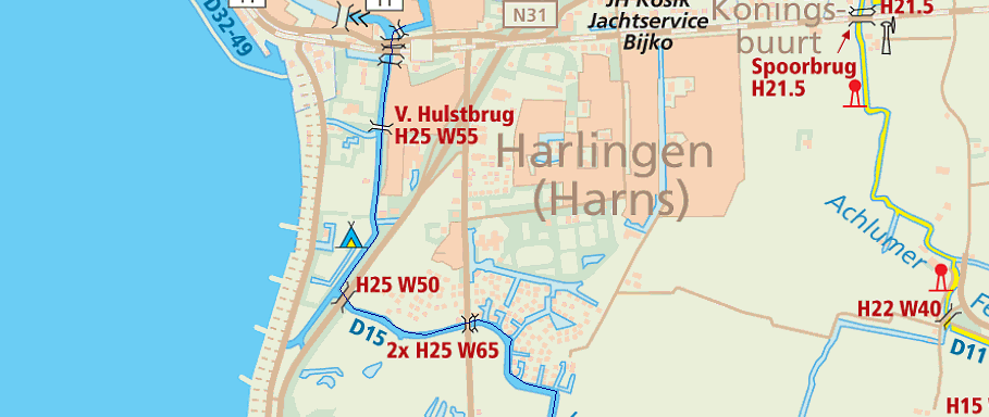 17 Grauwe Kat - Harlingen (A1) Ploeg: A1 Afstand: 10.39km 0m: Wissel Grauwe Kat A2-A1.