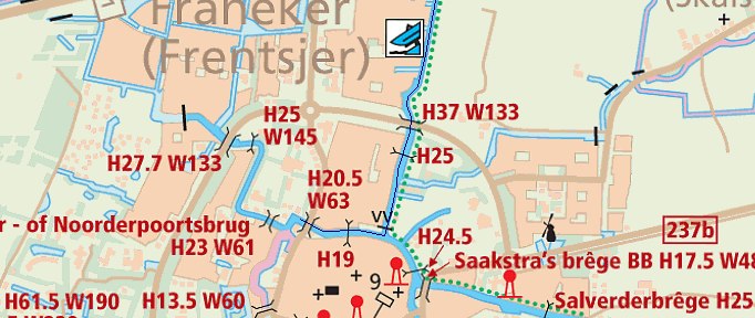 19 Franeker - Berlikum (B1) Ploeg: B1 Afstand: 9.88km 0m: Wissel Franeker A2-B1.