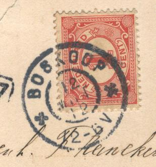 BORNE Provincie Overijssel GRPK 0034 1895-07-13 Op 13 juli 1895 werd een grootrondstempel, met daarbij een doos karakters, verstrekt.