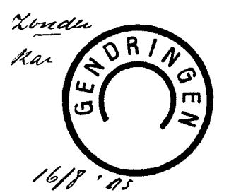 GEMERT Provincie Noord-Brabant GRPK 0088 1898-03-26 Op 26 maart 1898 werd een grootrondstempel toegezonden, waarbij een doos 18-uur karakters.