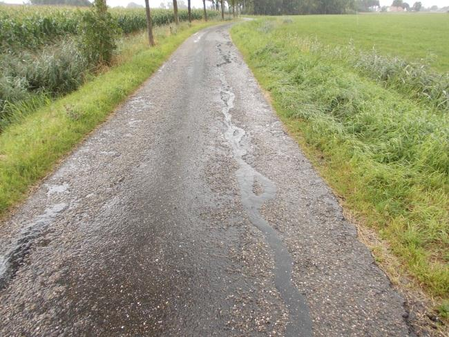 Foto 5: Voorbeeld van een weg welke qua gebruik niet de hoogste prioriteit zal krijgen 6.3.