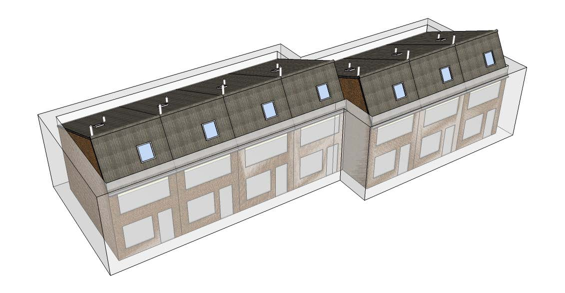 Bouwmethode Werkzaamheden buiten de woning Werkzaamheden: - Steiger plaatsen rond het woonblok Voorbereiding bewoner: Vrijmaken tuin: 1,5 meter vanaf de gevel van: -