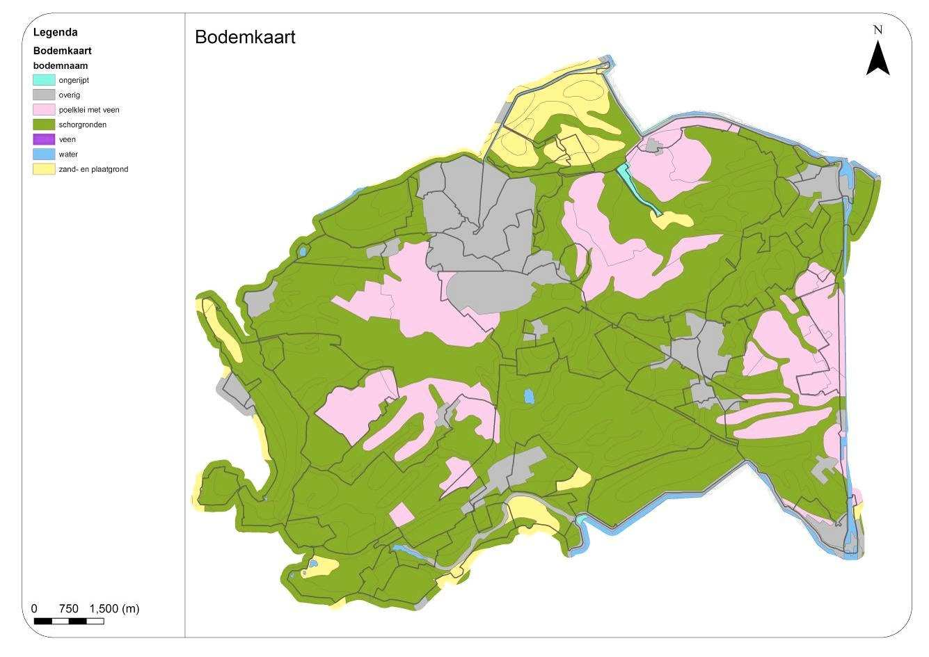 Gebiedsbeschrijving 2.6 Bodem In de bodemkaart 1:50.000 (Figuur 2.