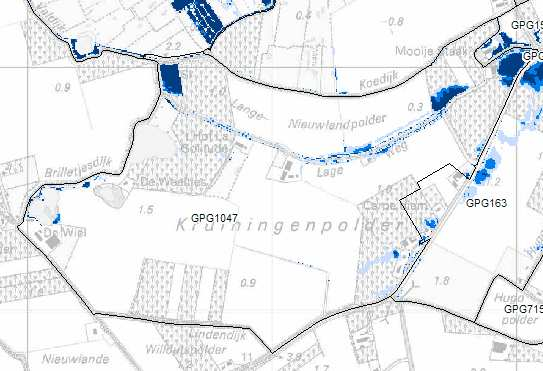 Bijlagen GPG1047 Koedijk/Lageweg/Lindendijk Huidig: NAP -1,30/-1,60m Voorstel: NAP