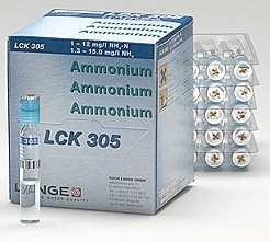 7.2 Ammonium Figuur 7.2: Ammonium testkit range 0,02-2,50 mg/l Figuur 7.3: Ammonium testkit range 1,3-15 mg/l Er werd gebruik gemaakt van de twee testkits zoals ze afgebeeld staan in Figuur 7.
