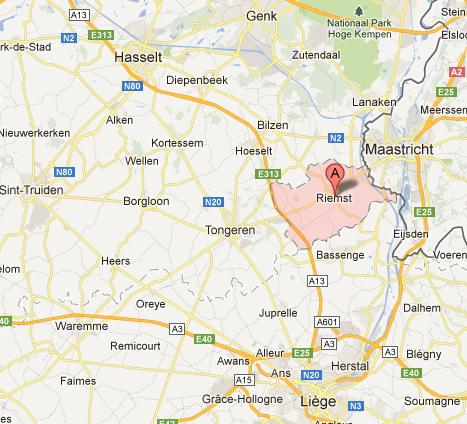 Eindevaluatie actieplan verkeersveiligheid gemeente Riemst Situering gemeente Riemst De gemeente Riemst ligt in het zuid-oosten van de provincie Limburg, aan de grens met Nederland. Inwoners: 16.