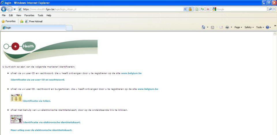 Identificatie en Authenticatie via ehealth Kies