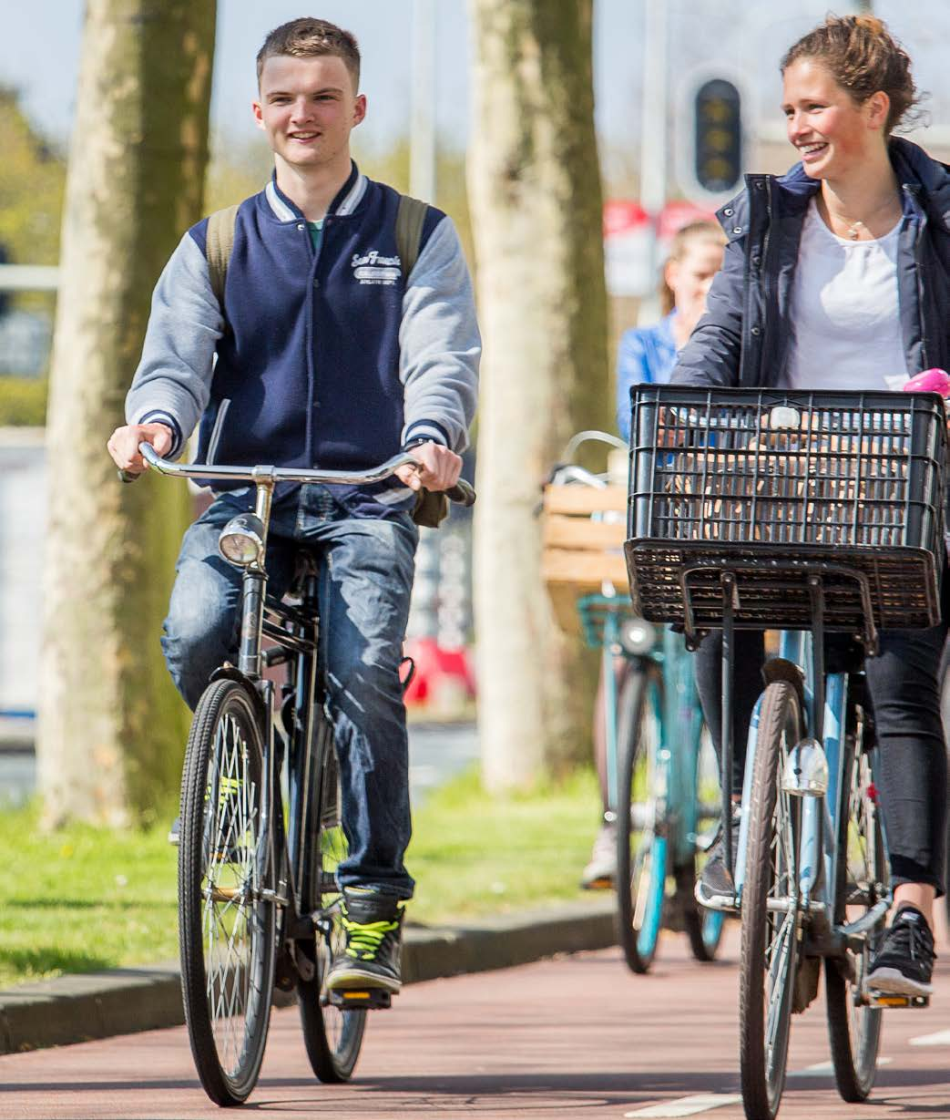 3. Resultaten Verschillende gebruikers van het fietspad Meer dan 90% van de gebruikers van het fietspad rijdt met een standaardfiets of een standaardfiets met krat ( Tabel 1).