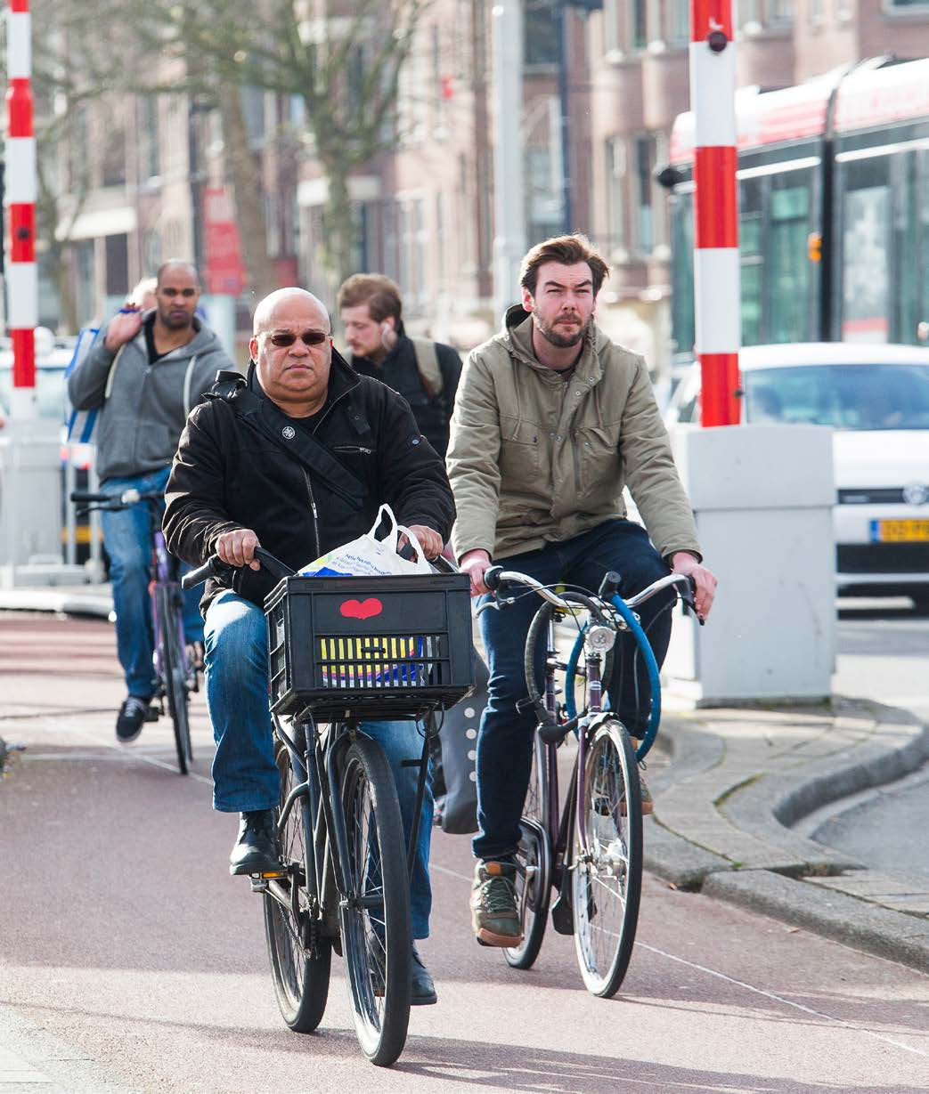 Drukte op het fietspad Om een antwoord te geven op de vraag of de geobserveerde fietspaden druk zijn, is de Ontwerpwijzer Fietsverkeer 13 geraadpleegd.