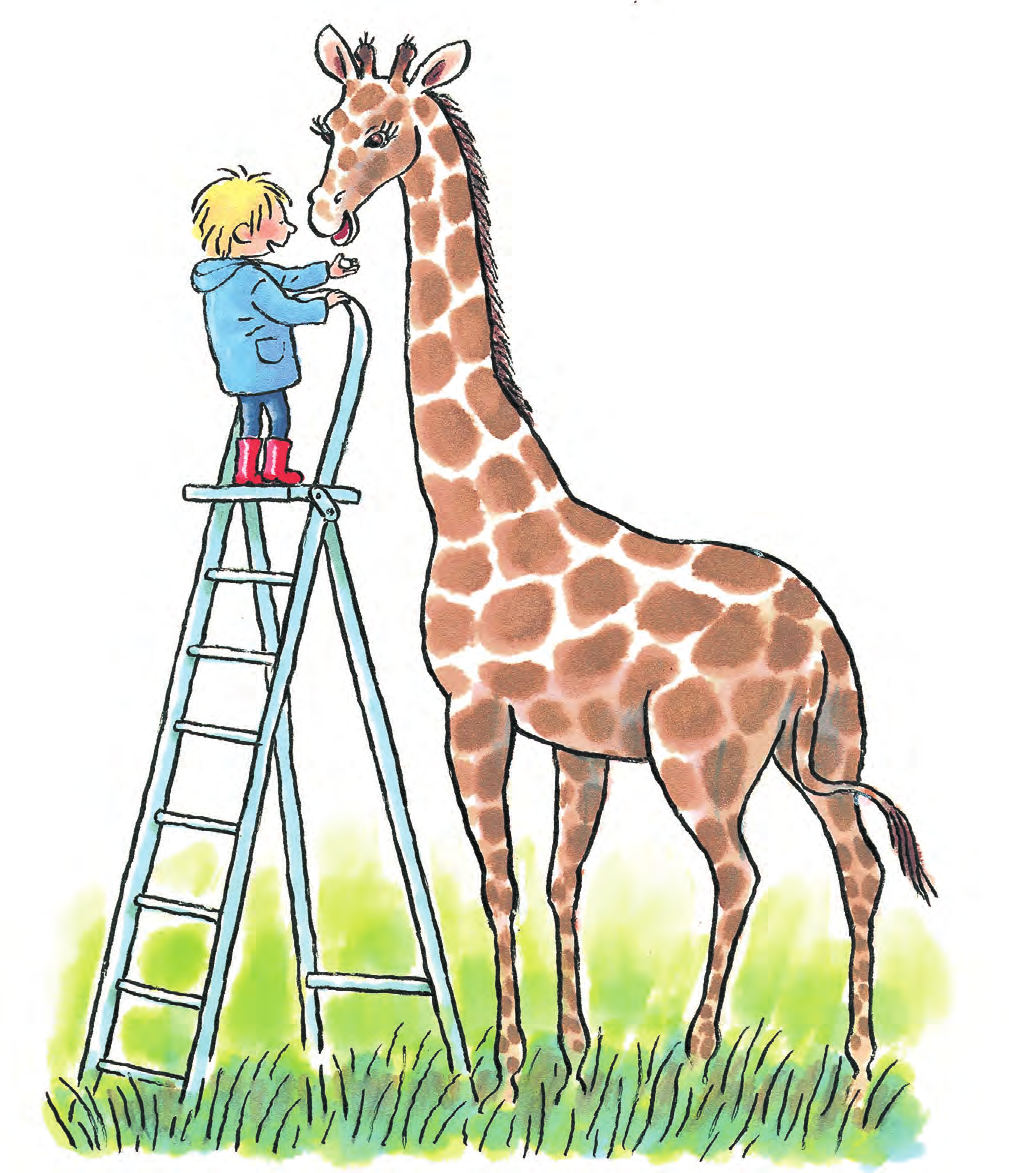 Dikkertje Dap Dikkertje Dap klom op de trap s morgens vroeg om kwart over zeven om de giraf een klontje te geven.