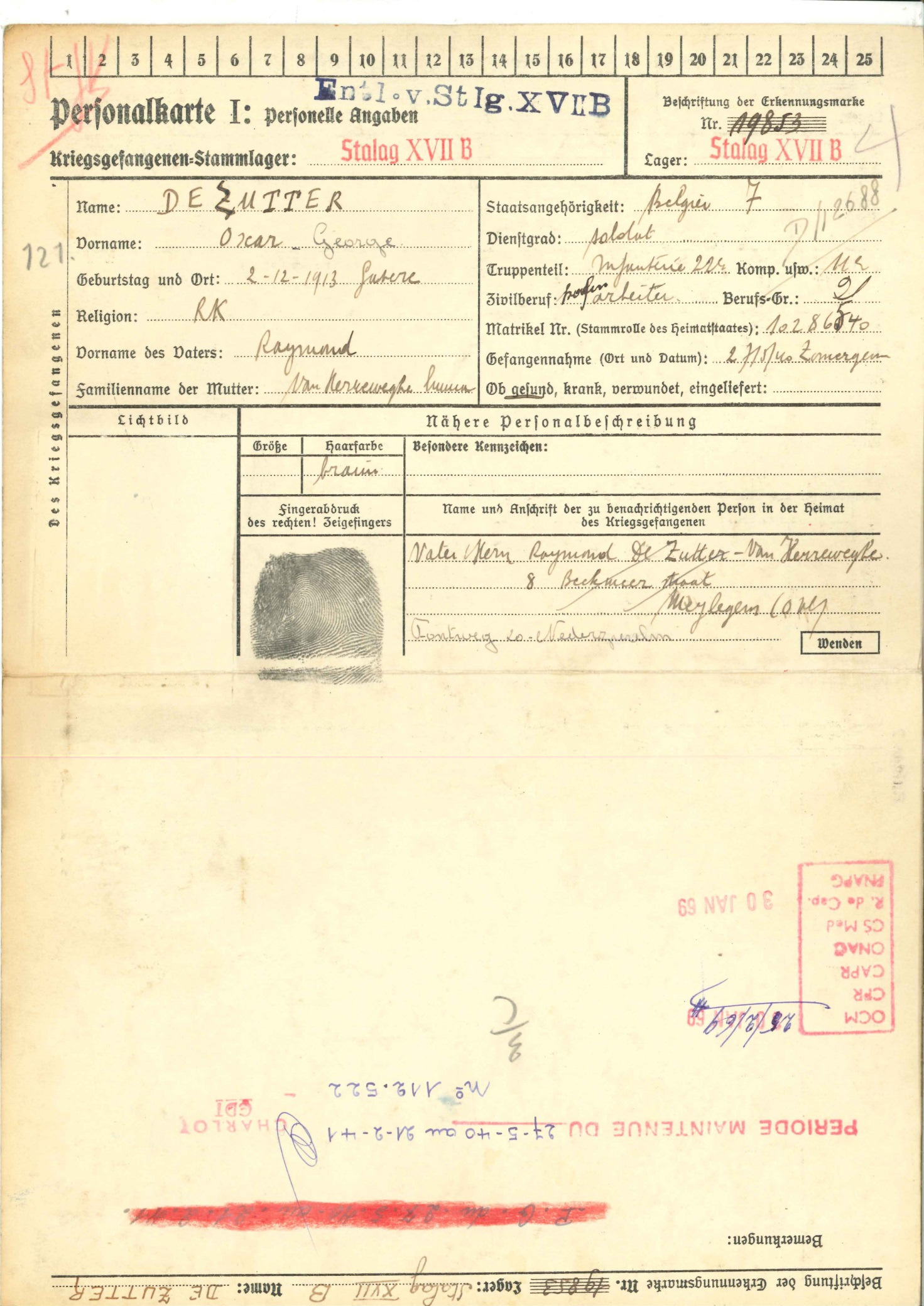 Document uit Stalag 17