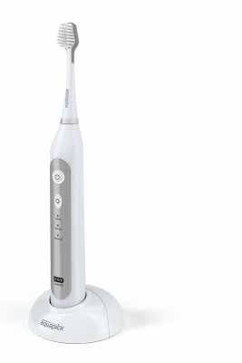 Hygiënist Mondjuni 2015 TANDENBORSTEL Effectieve en krachtige pulserende tandenborstel voor het reinigen en masseren van de tanden en tandvlees met sonische vibraties van 40.000X per minuut.