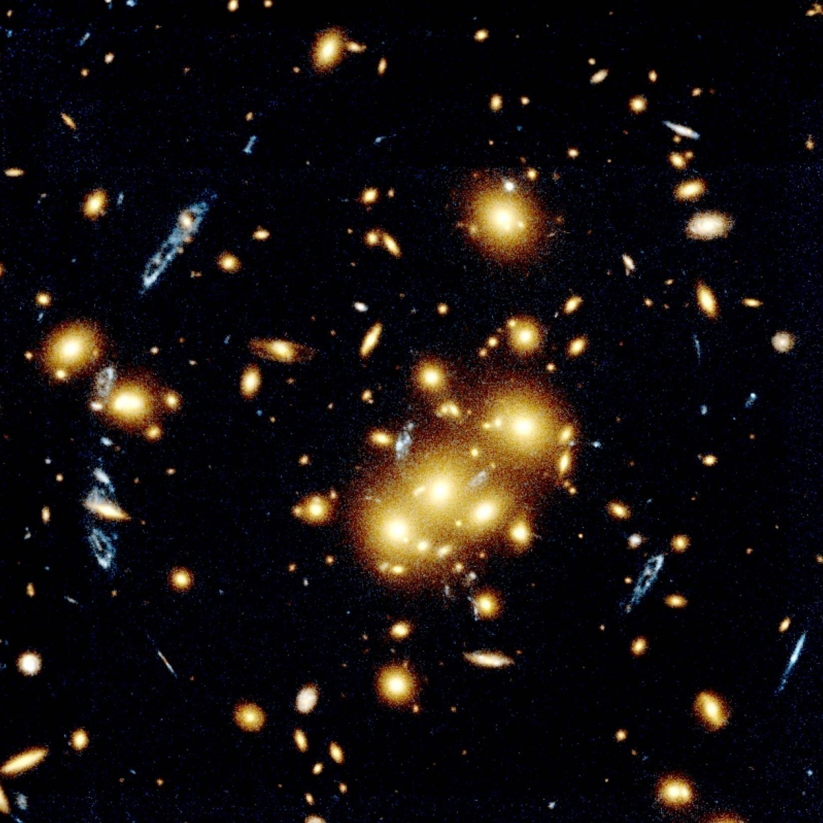 Cluster of galaxies C10024+1654, Hubble