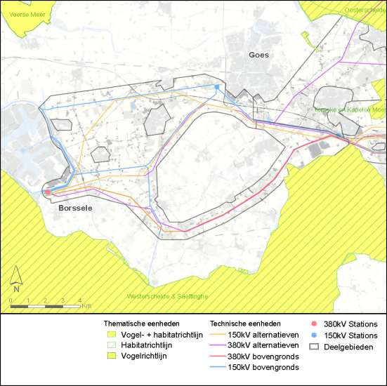 - West Afbeelding 110 Ligging van de Vogel- en Habitatrichtlijngebieden in de nabijheid van deelgebied 1.