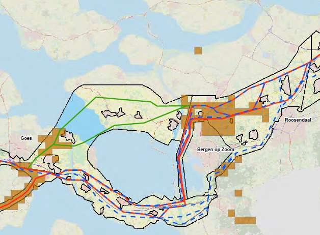 - West Afbeelding 126 Potentieel voorkomen van de Rugstreeppad in deelgebied 2 Oost