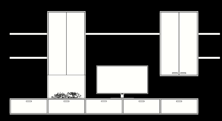 Dover wandconcept 17 Wand met haard vakbreedte 70 cm DT15C TV-dressoir 1 stuks " 350 x & 42 x # 30 cm (Onder haard altijd een klep) DHK20 Haardkast 1 stuks " 72 x & 29 x # 160 cm (Incl.