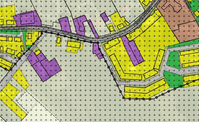 memoblad 2 Figuur 1: Uitsnede vigerend bestemmingsplan (bron: Ruimtelijkeplannen.nl) Onderzoek Bepaald dient te worden of de woningbouw het functioneren van de omliggende bedrijven beperkt.