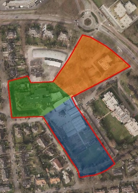 Startnotitie 12/12/2012 Kaders: Integrale gebiedsontwikkeling oranje vlek Wellantcollege en 35 tot 45 sociale woningen groene vlek 20 tot 30 dure koopwoningen blauwe vlek 30 tot 40 dure