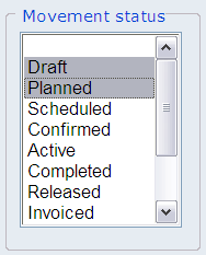 Start van de instructie STAP 1: Open module MOVEMENT en zoek de MOVEMENTS Selecteer MOVEMENT tabblad Het volgende scherm verschijnt: Selecteer het Query tabblad en vul relevante selectiecriteria in