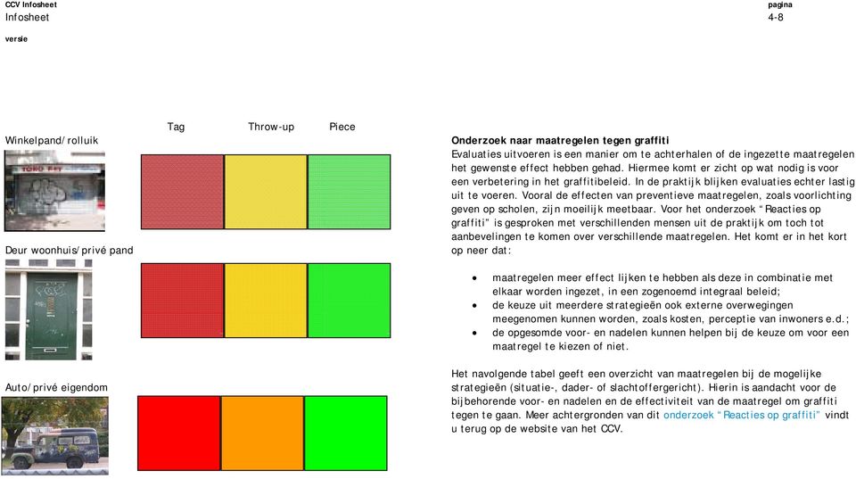 Vooral de effecten van preventieve maatregelen, zoals voorlichting geven op scholen, zijn moeilijk meetbaar.