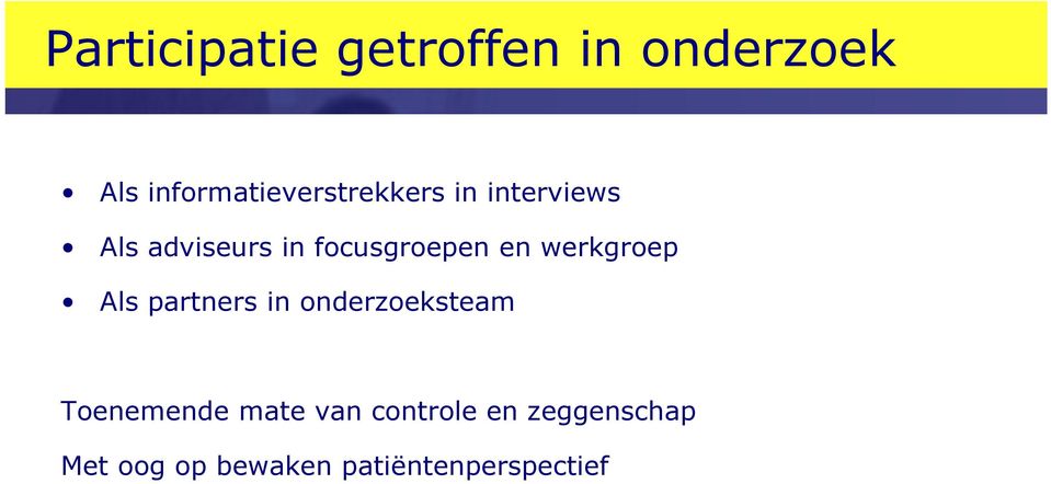 focusgroepen en werkgroep Als partners in onderzoeksteam