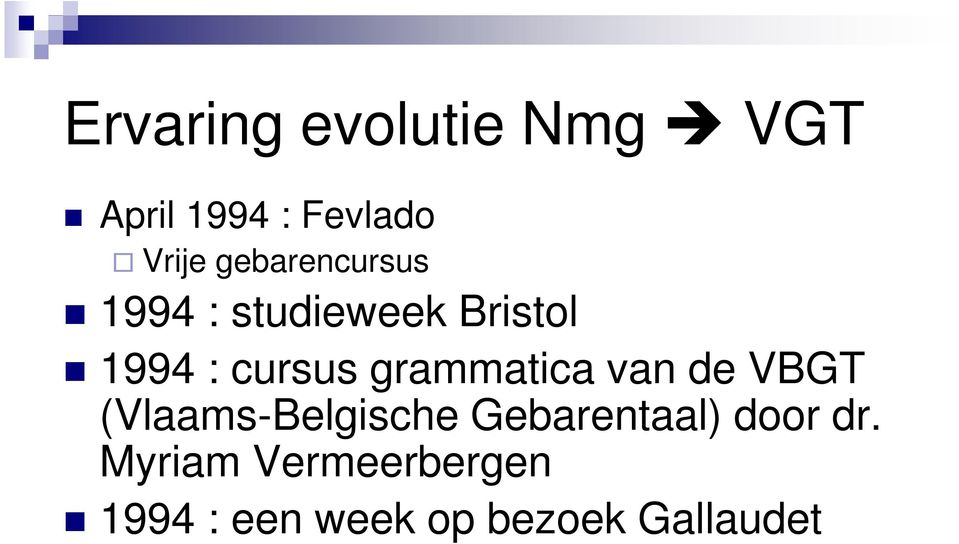 van de VBGT 1994 : cursus grammatica van de VBGT