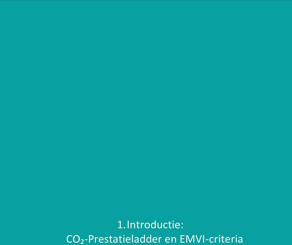 EMVI-criteria CO 2