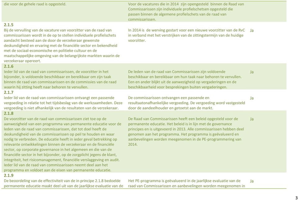 deskundigheid en ervaring met de financiële sector en bekendheid met de sociaal-economische en politieke cultuur en de maatschappelijke omgeving van de belangrijkste markten waarin de verzekeraar