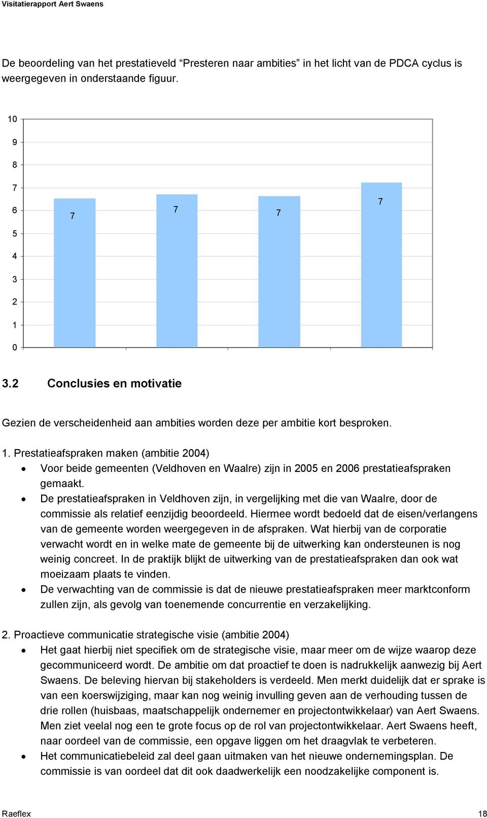 Prestatieafspraken maken (ambitie 2004) Voor beide gemeenten (Veldhoven en Waalre) zijn in 2005 en 2006 prestatieafspraken gemaakt.