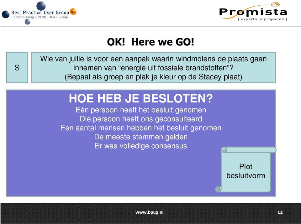 fossiele brandstoffen? (Bepaal als groep en plak je kleur op de Stacey plaat) HOE HEB JE BESLOTEN?