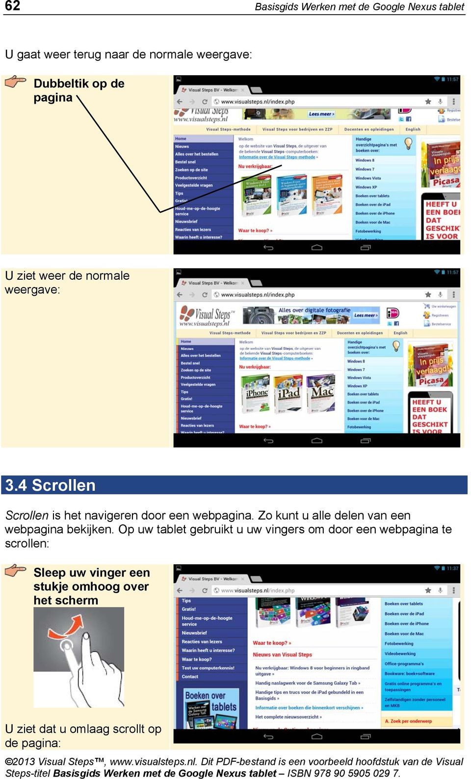 Zo kunt u alle delen van een webpagina bekijken.