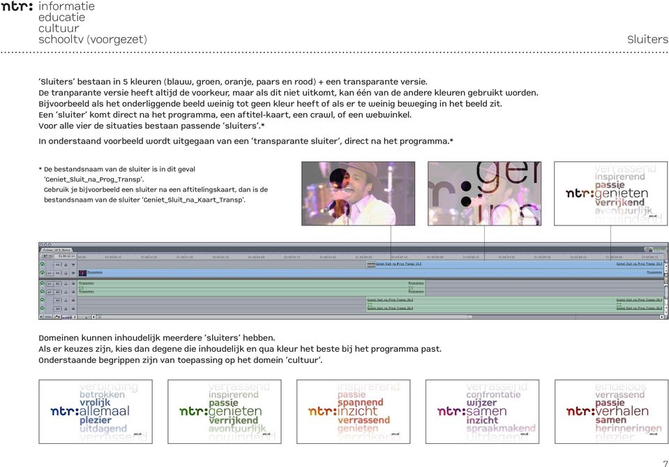 Bijvoorbeeld als het onderliggende beeld weinig tot geen kleur heeft of als er te weinig beweging in het beeld zit.