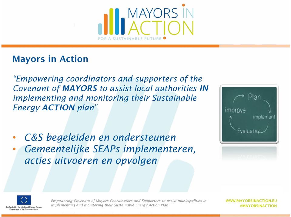 monitoring their Sustainable Energy ACTION plan C&S begeleiden