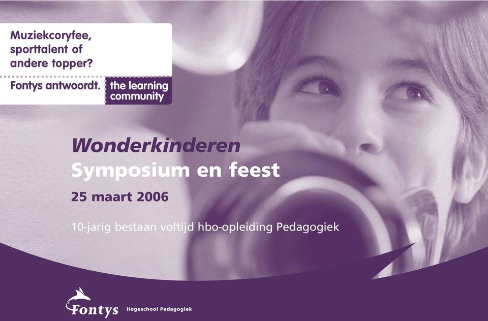 the learning community Wonderkinderen