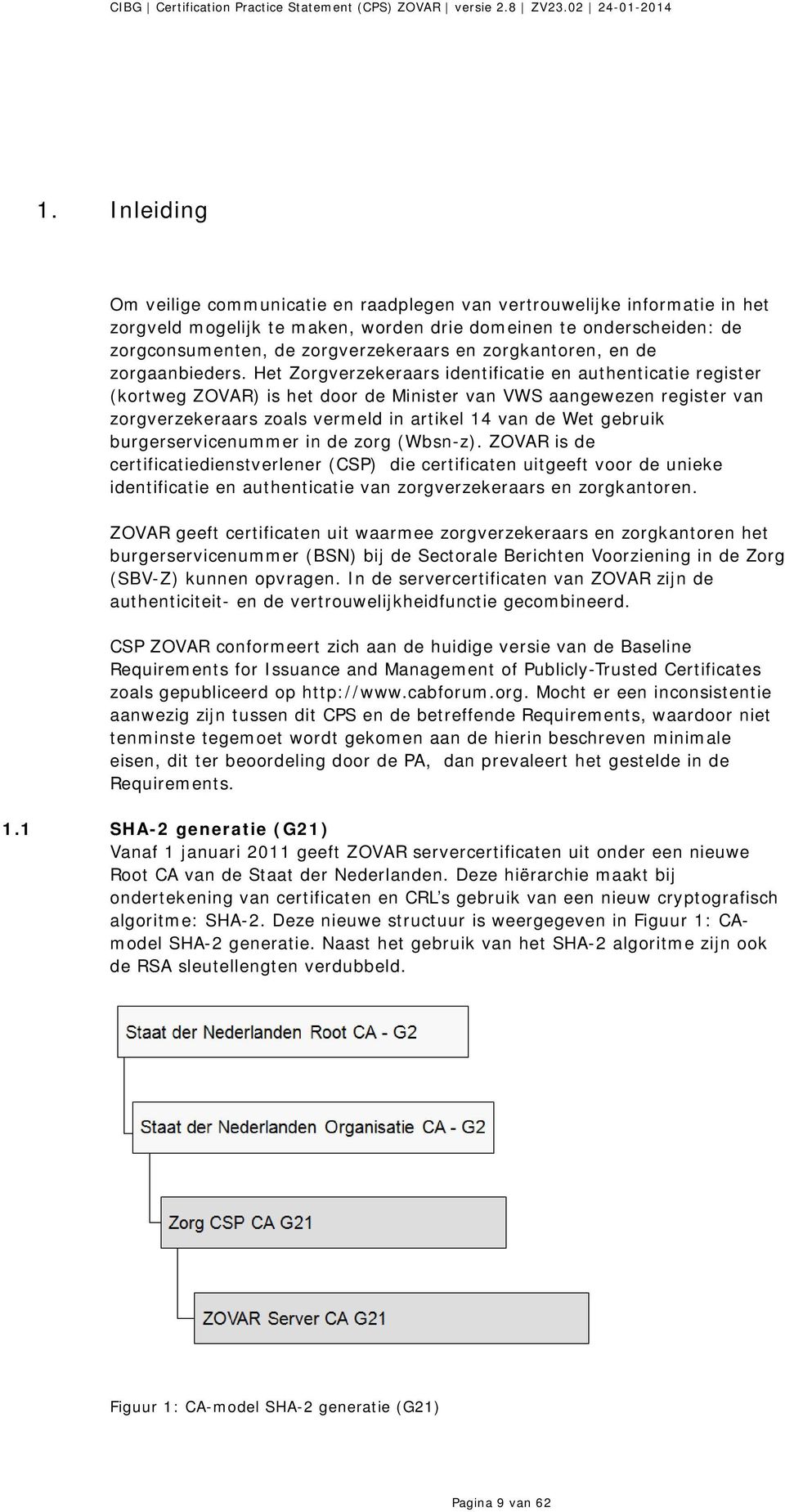 Het Zorgverzekeraars identificatie en authenticatie register (kortweg ZOVAR) is het door de Minister van VWS aangewezen register van zorgverzekeraars zoals vermeld in artikel 14 van de Wet gebruik