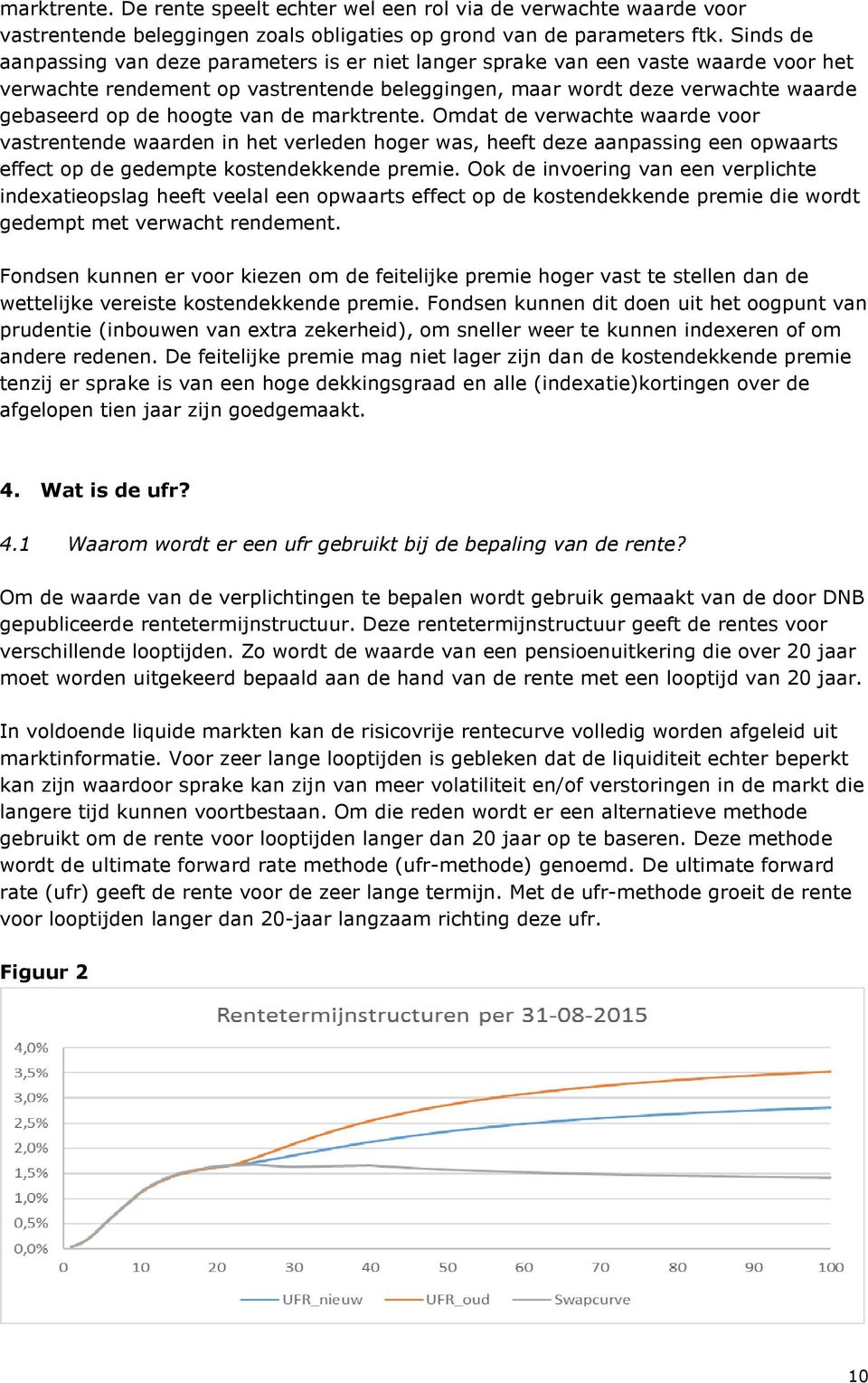 de markt. Omdat de verwachte waarde voor vastnde waarden in het verleden hoger was, heeft deze aanpassing een opwaarts effect op de gedempte kostendekkende premie.