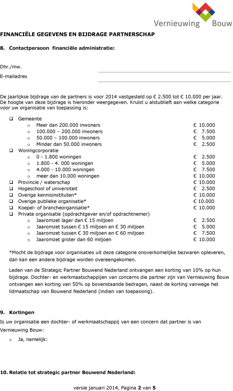 000 100.000 inwners 5.000 Minder dan 50.000 inwners 2.500 Wningcrpratie 0-1.800 wningen 2.500 1.800-4. 000 wningen 5.000 4.000-10.000 wningen 7.500 meer dan 10.000 wningen 10.