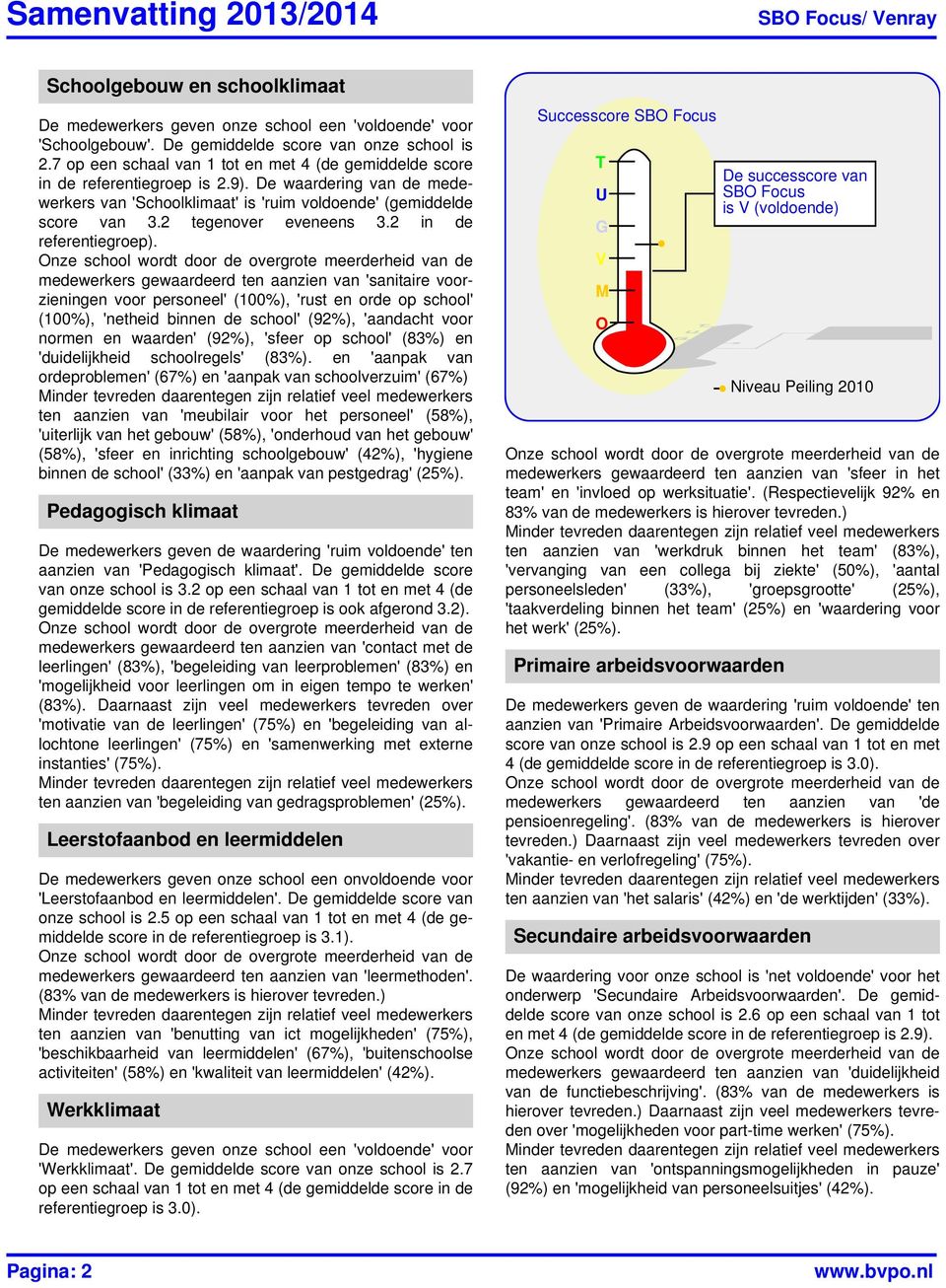 2 tegenover eveneens 3.2 in de referentiegroep).