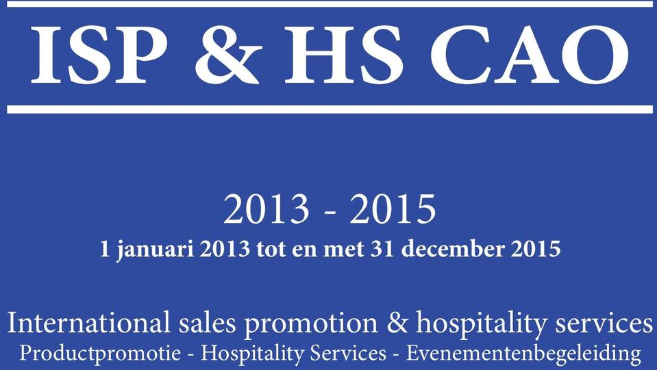 promotion & hospitality services