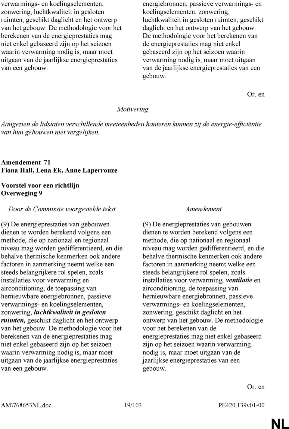 gebouw. energiebronnen, passieve   gebouw. Aangezien de lidstaten verschillende meeteenheden hanteren kunnen zij de energie-efficiëntie van hun gebouwen niet vergelijken.