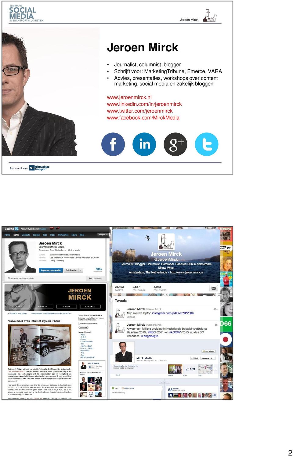 social media en zakelijk bloggen www.jeroenmirck.nl www.linkedin.